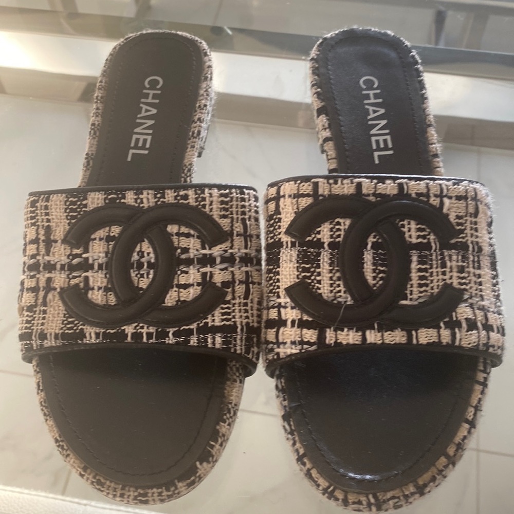 Chanel sandals gently worn
